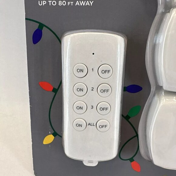 Commercial Electric Wireless Indoor Remote Control AC/DC Adapter, White(3-Pack) - Picture 2 of 5